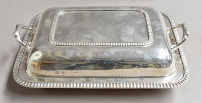 Lot 2140 - A George V Silver Entrée-Dish and Cover