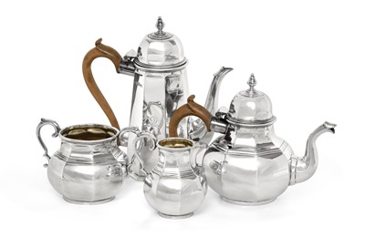 Lot 2134 - A Four-Piece Victorian Silver Tea and Coffee-Service
