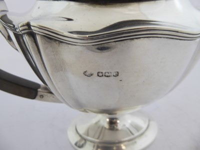 Lot 2143 - A Five-Piece George V Silver Tea and Coffee-Service