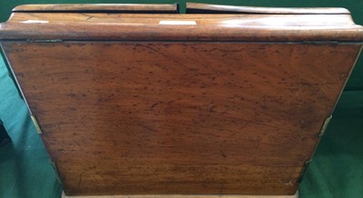 Lot 407 - A Victorian figured walnut stationery box with...