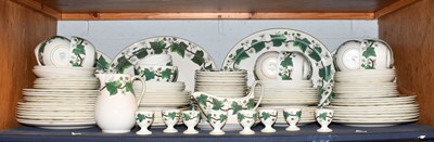 Lot 312 - A Wedgwood pottery Napoleon Ivy pattern dinner...