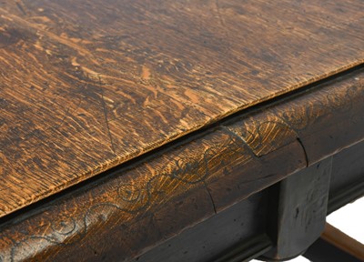 Lot 783 - A Carved Oak Dining Table, late 19th century,...