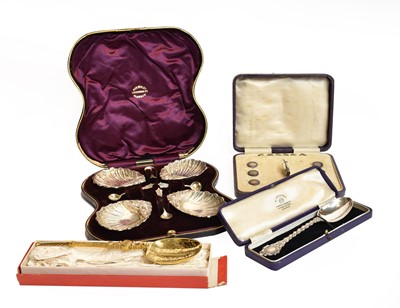Lot 109 - A set of twelve French silver fruit knives...