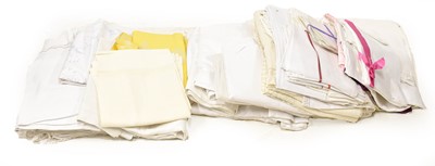 Lot 2185 - Assorted White Linen and Cotton Textiles,...