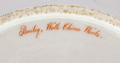 Lot 71 - A Wath Chinaworks Dessert Plate, painted by...