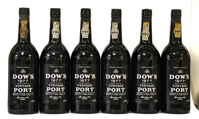 Lot 3086 - Dow's 1977 Vintage Port (twelve bottles)