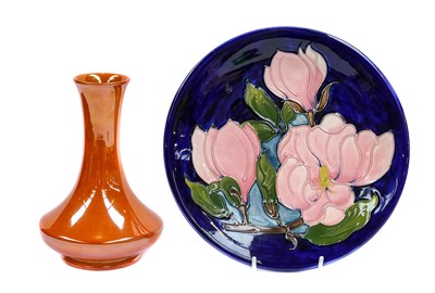Lot 139 - Moorcroft pottery vase, orange lustre,...