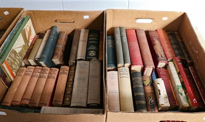 Lot 454 - Three boxes of books including gilt part...