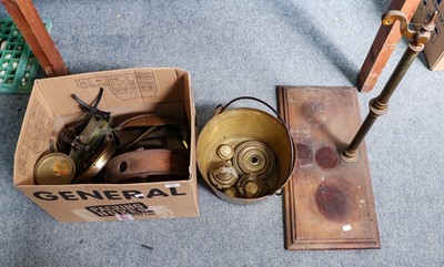 Lot 392 - A group of items including a knife sharpener,...