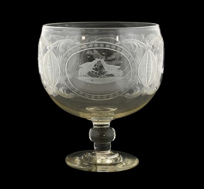 Lot 33 - Cockfighting Interest: A Victorian Glass...
