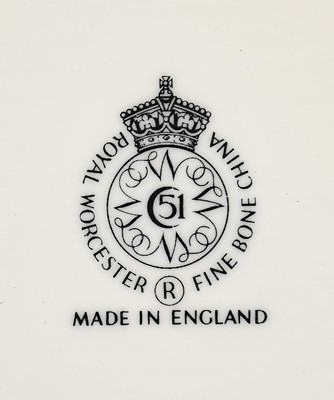 Lot 89 - A Set of Six Royal Worcester Porcelain Tea...