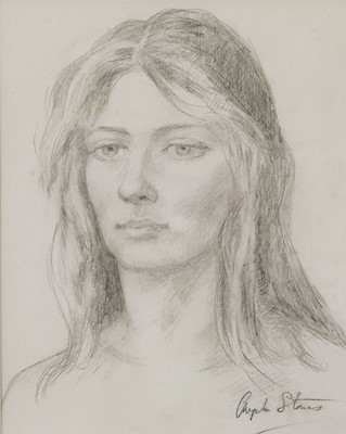 Lot 1156 - Angela Stones (1914-1995) Portrait of a lady...