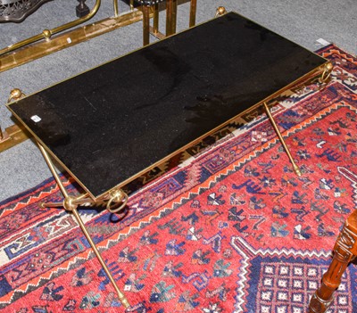 Lot 1135 - A modern brass occasional table, the...