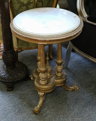 Lot 1181 - A Regency circular marble topped ocasional...