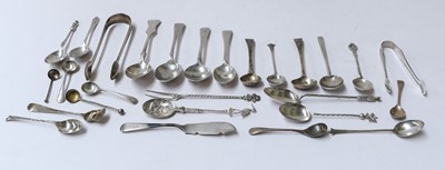 Lot 26 - A Collection of Assorted silver flatware,...