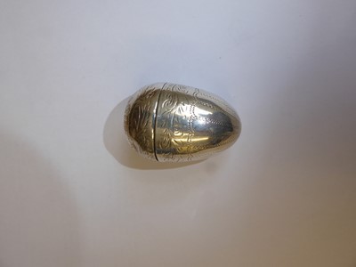Lot 2043 - A George III Silver Nutmeg-Grater, Apparently...