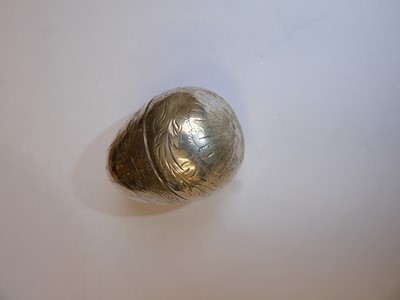 Lot 31 - A George III Silver Nutmeg-Grater, Apparently...