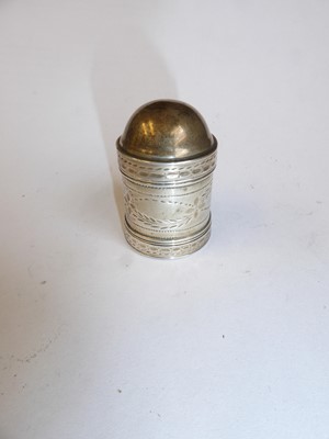 Lot 2039 - A George III Silver Nutmeg-Grater, by Samuel...