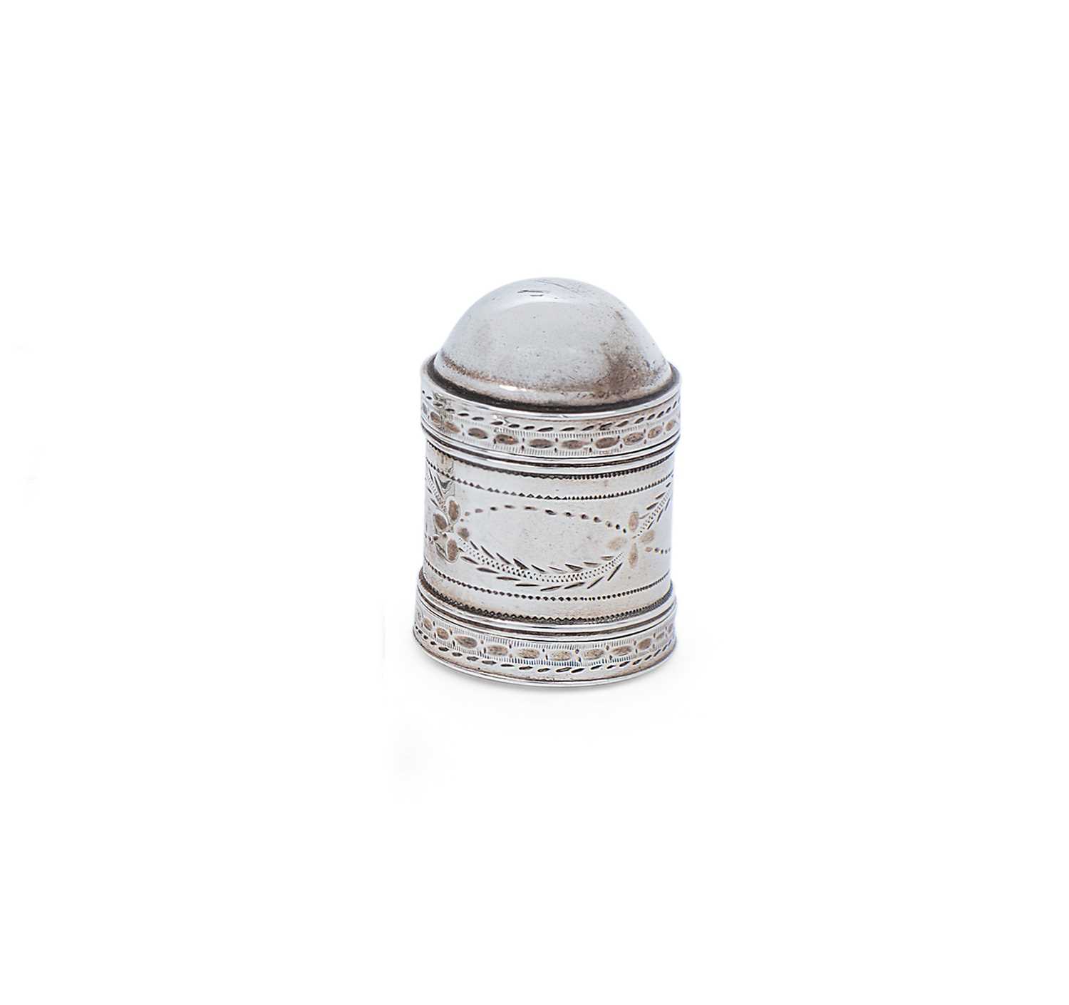 Lot 2039 - A George III Silver Nutmeg-Grater, by Samuel...