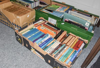 Lot 434 - Seven boxes of books mostly literature...