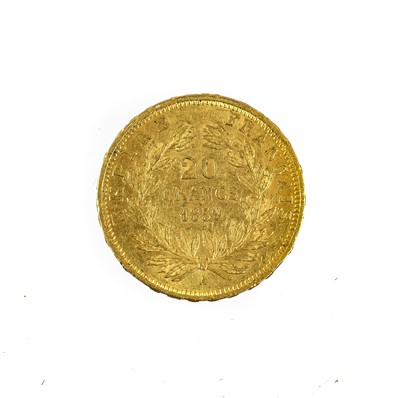 Lot 331 - 3 x France, Second Empire, Napoleon III 20...