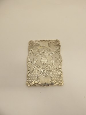 Lot 2069 - A Victorian Silver Card-Case