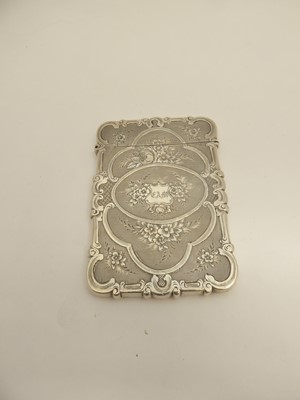 Lot 2064 - A Victorian Silver Card-Case