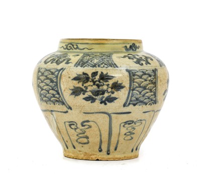 Lot 21 - An Annamese Porcelain Jar, 15th/16th century,...