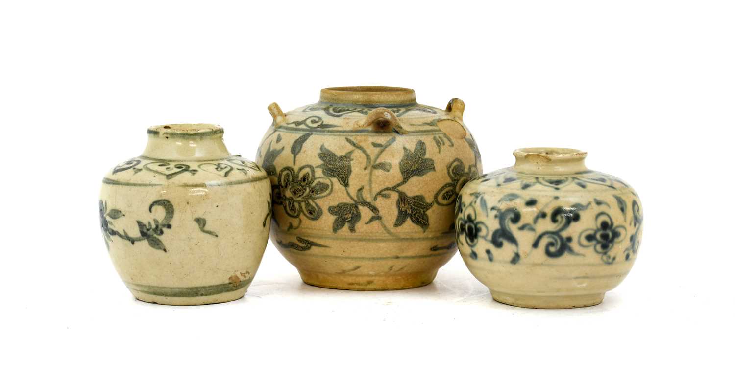 Lot 20 - An Annamese Porcelain Jar, 15th/16th century,...