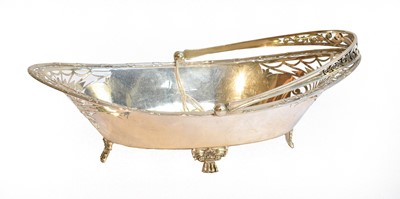Lot 42 - A George V Silver Basket, by James Dixon and...