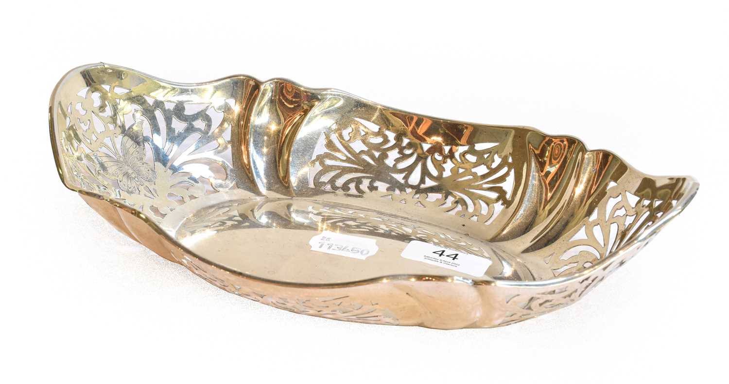 Lot 44 - A George V Silver Basket, by James Dixon and...