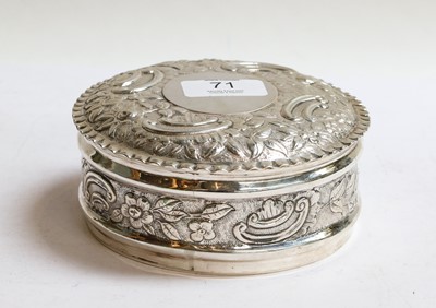 Lot 71 - A Victorian Silver Box, by Henry Holland,...