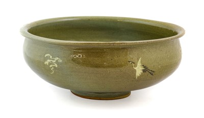 Lot 155 - A Korean Slip-Inlaid Celadon Bowl, in 13th...