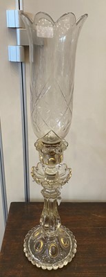 Lot 28 - A Pair of Baccarat Candle Holders, the fluted...