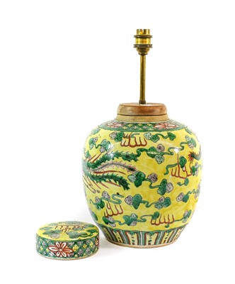 Lot 183 - A Chinese Porcelain Ginger Jar and Cover, late...