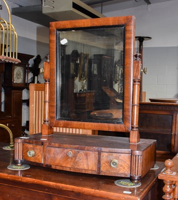 Lot 1221 - A William IV mahogany dressing table mirror,...