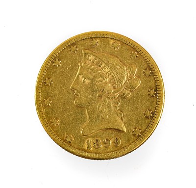 Lot 352 - USA, Gold $10 1899S, San Francisco Mint, obv....