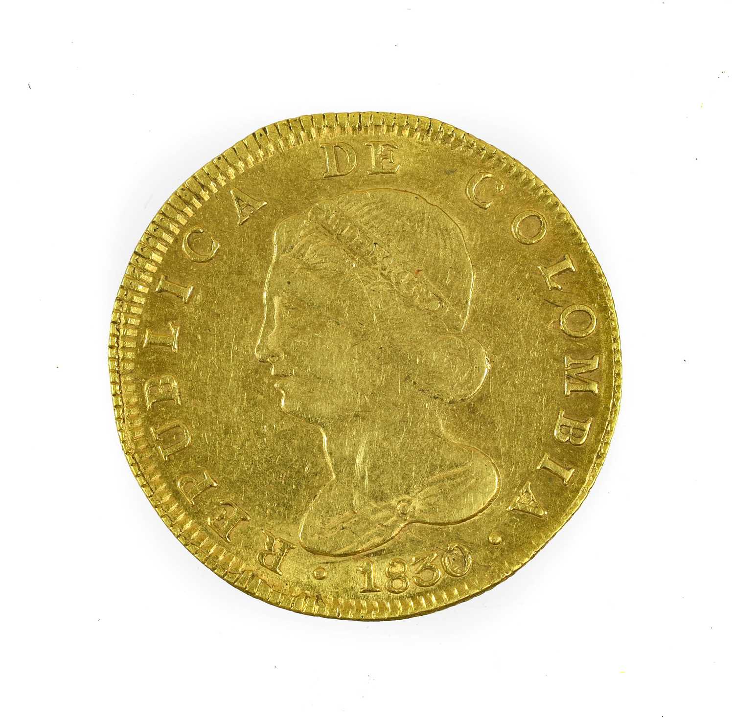 Lot 328 - Republic of Colombia, 8 Escudos 1830RS, Bogota...