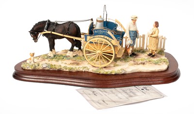 Lot 1050 - Border Fine Arts 'Daily Delivery' (Milkman with Horse-Drawn Cart)