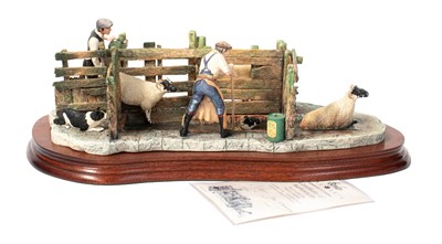 Lot 1113 - Border Fine Arts 'Twice Under' (Sheep Dipping)