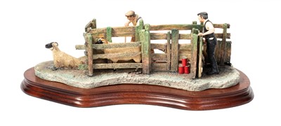 Lot 1113 - Border Fine Arts 'Twice Under' (Sheep Dipping)