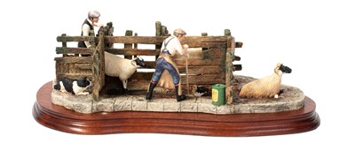 Lot 1114 - Border Fine Arts 'Twice Under' (Sheep Dipping)