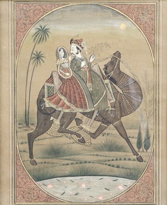 Lot 1196 - Indian School (19th century) Work on paper...