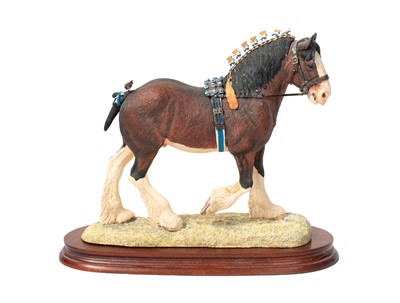 Lot 1092 - Border Fine Arts 'Victory at the Highland' (Clydesdale Stallion) (Standard edition)