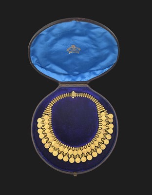 Lot 2319 - A Medallion Fringe Necklace