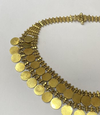 Lot 2319 - A Medallion Fringe Necklace