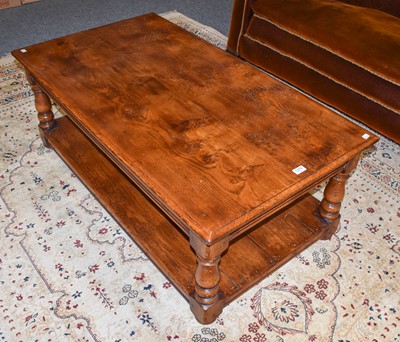 Lot 1276 - A Walkers of Stokesley modern oak coffee table,...