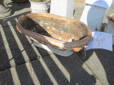 Lot 506 - A Pair of Victorian White Painted Cast Iron...