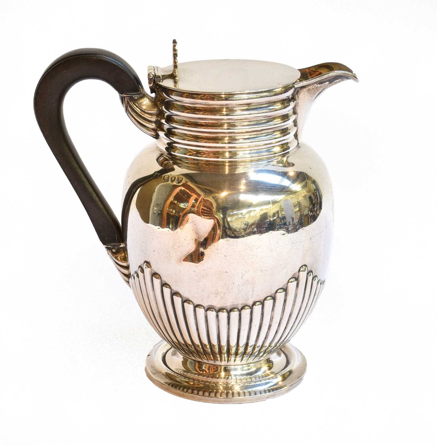 Lot 55 - A Victorian Silver Hot-Water Jug, by William...