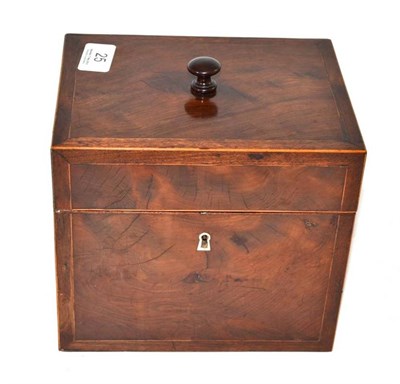 Lot 25 - A Georgian mahogany box